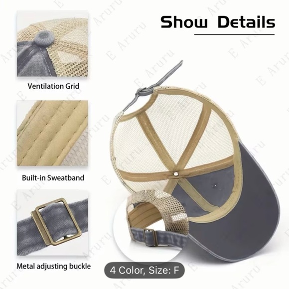 Colorful Floral Trucker Hat - Picture 4 of 4